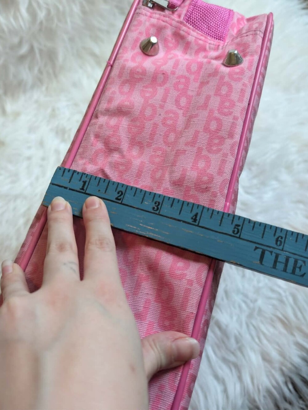 Rare 2004 Vintage Y2k Barbie Pink Cosmetic Travel Bag - Picture 7 of 9